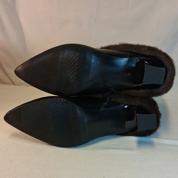 No Boundaries Brown Faux Fur Heeled Boots - Picture 5 of 9